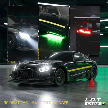 Shadow 4WD RC Drift Car – 20 km/h High-Speed Remote Control Drift Car with LED Lights