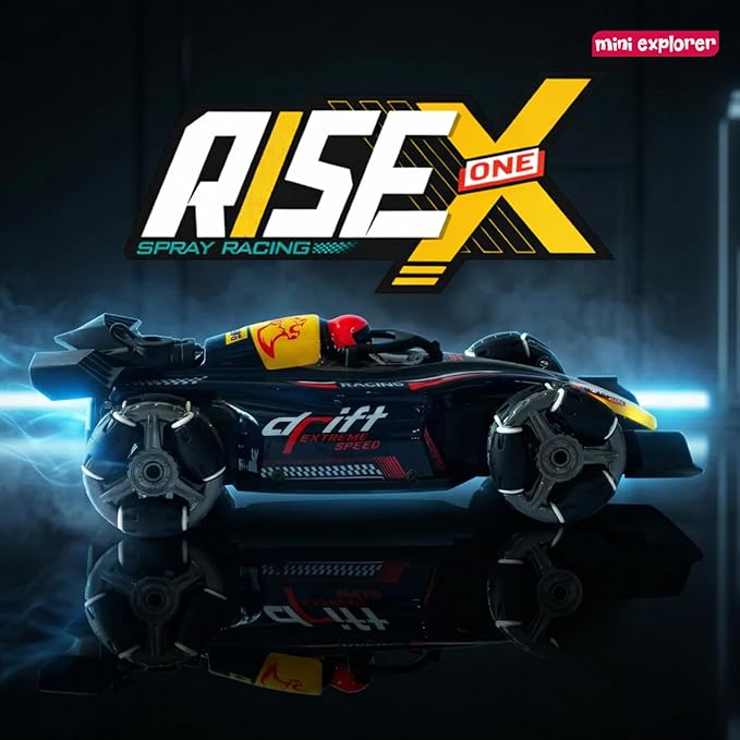 MiniExplorer RC 1:14 Formula F1 Drift Car – 4x4 Gesture & Remote Control Racing Car with Smoke, Lights & Music
