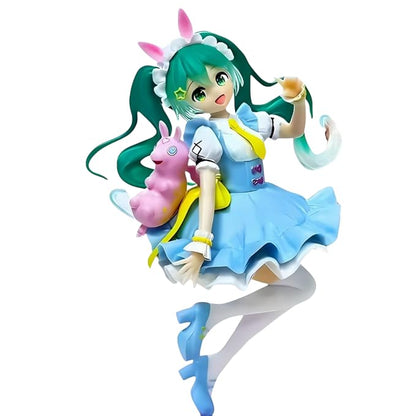 Hatsune Miku Bunny Maid Floating Dance Pose Figure – 20cm Anime Collectible PVC Statue