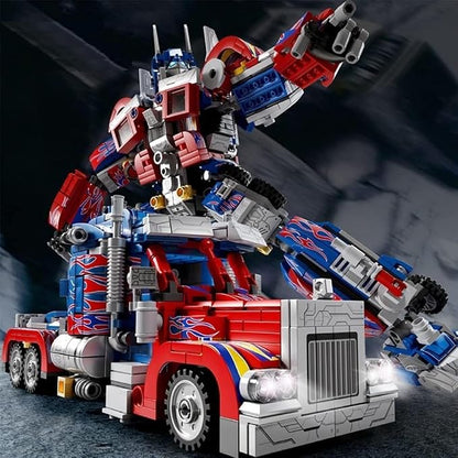Super Warrior Robot Building Blocks Set – 429 Pieces Transformable Truck Construction Toy