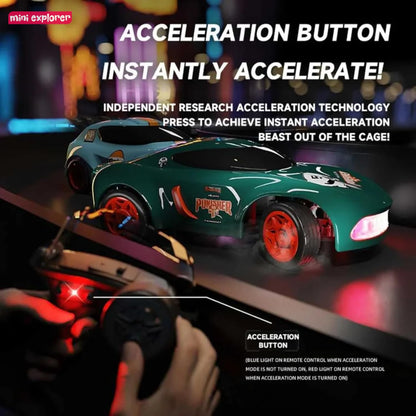 MiniExplorer Punto 1:64 RC Drift Car – Rechargeable Remote Control Car with Drift & Grip Modes