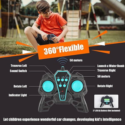 KIPA GAMING F1 Super Drifter RC Car – 25 km/h High-Speed Stunt Drift Car with Smoke, LED Lights & 360° Rotation