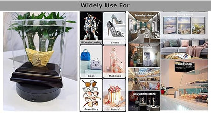24x7 eMall 360° Electric Rotating Display Stand – 8 Inch Motorized Turntable for Photography & Collectibles