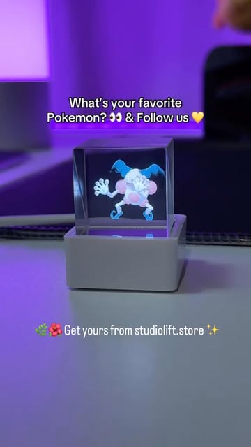 Pokémon Vision Cube 3D Hologram Display – Premium Collectible LED Display Cube