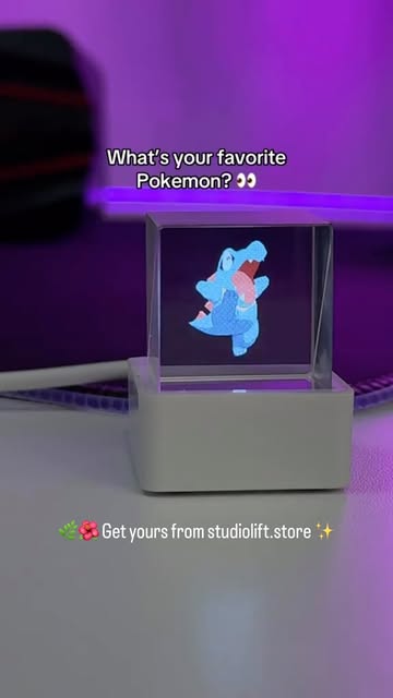 Pokémon Vision Cube 3D Hologram Display – Premium Collectible LED Display Cube