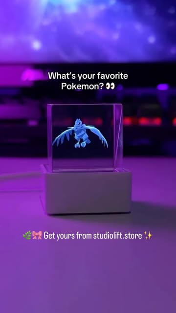 Pokémon Vision Cube 3D Hologram Display – Premium Collectible LED Display Cube