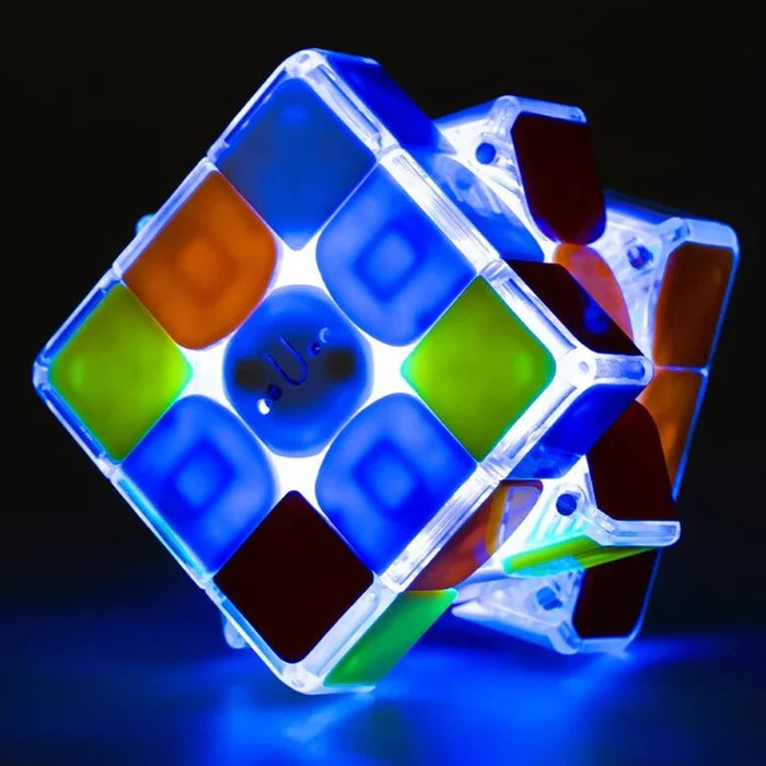 ShengShou Lustrous Light-Up 3×3 Magnetic Speed Cube – LED Glow Magic Puzzle Cube for Kids & Adults