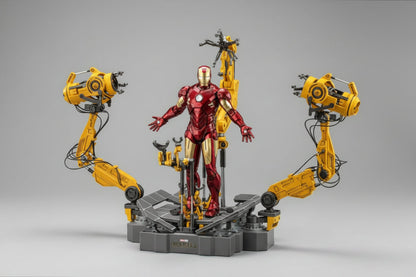 Iron Man MK4 Suit-Up Gantry Action Figure | Marvel Premium Collector Edition ✨