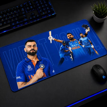 Virat Kohli XXL Gaming Mouse Pad – Large Extended Keyboard & Mouse Desk Mat | Premium Cricket-Themed Mousepad for Gaming, Office & Study