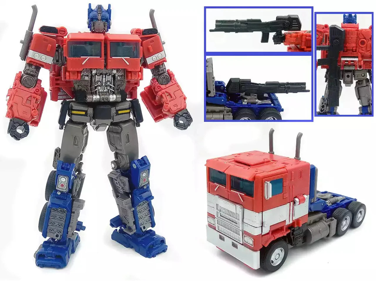 Black Mamba H8001-4 KO Transformable Action Figure – 6.5 Inch ABS & Alloy Collectible (Red)