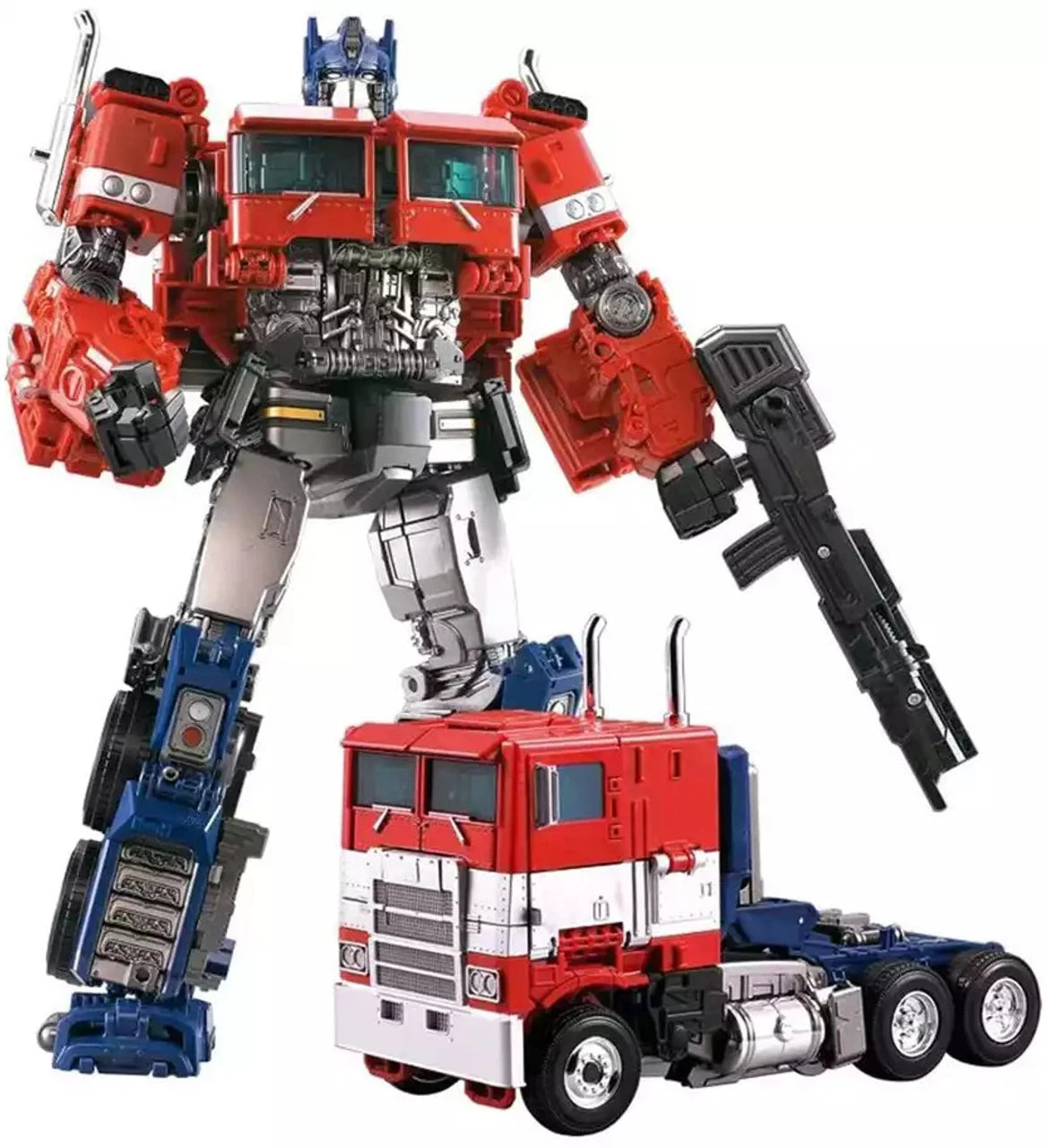 Black Mamba H8001-4 KO Transformable Action Figure – 6.5 Inch ABS & Alloy Collectible (Red)