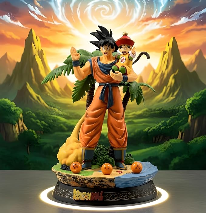 Dragon Ball Z Goku & Gohan Collectible Figurine – 24cm Premium PVC Action Figure Statue