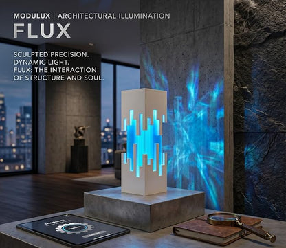 Lumea Prism Ambient Desk Lamp – Geometric LED Mood Light for Bedroom, Nightstand & Home Décor