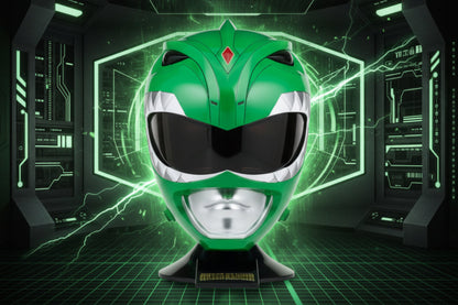 Power Rangers Mighty Morphin Green Ranger Helmet – Role Play Wearable Collectible Mask (Limited Edition)