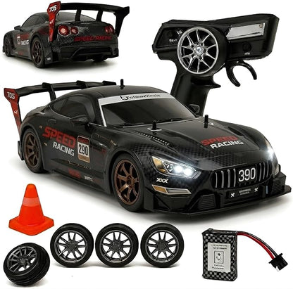 4x4 RC Drift Car – 25KM/H High-Speed Remote Control Racing Car with LED Lights & Drift Tires