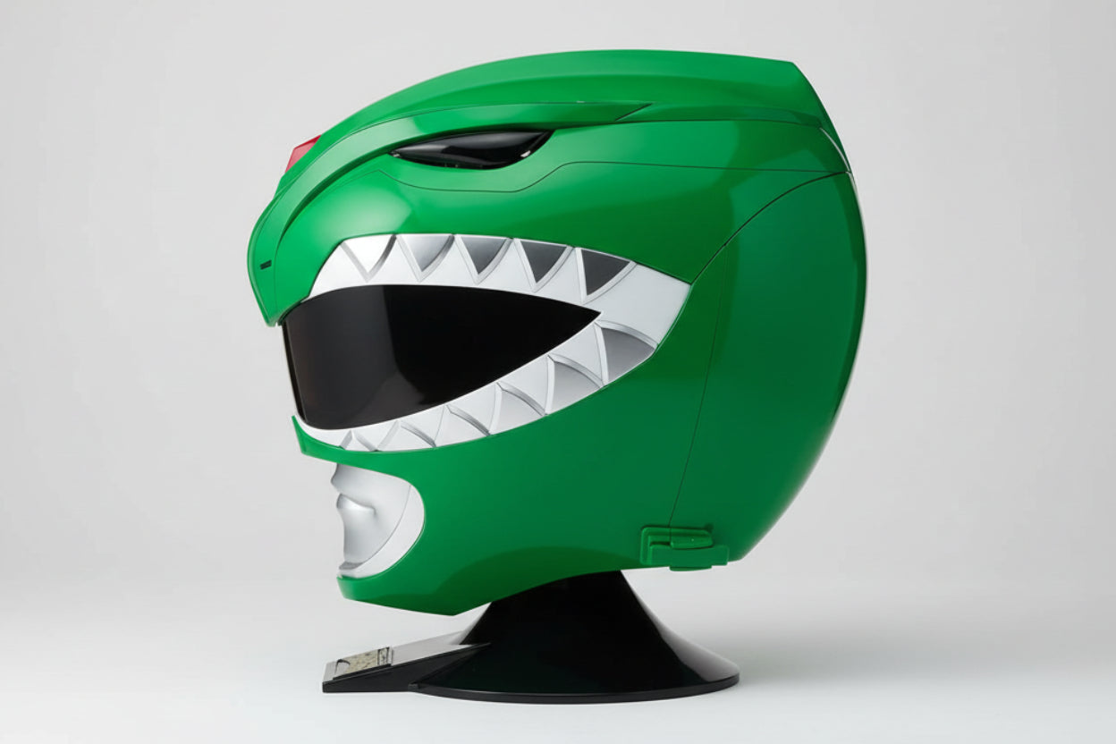Power Rangers Mighty Morphin Green Ranger Helmet – Role Play Wearable Collectible Mask (Limited Edition)