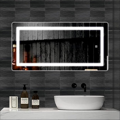 Creative Arts n Frames LED Wall Mirror – 18×36 Inch HD Full-Length Mirror with 3 Color Light Modes