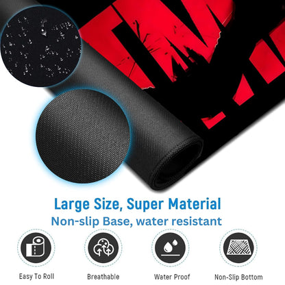 Aesthetic XL Extended Gaming Mouse Pad – 60 × 30cm XXL Large Desk Mat for Laptop & PC | Waterproof Non-Slip Rubber Base & Smooth Surface
