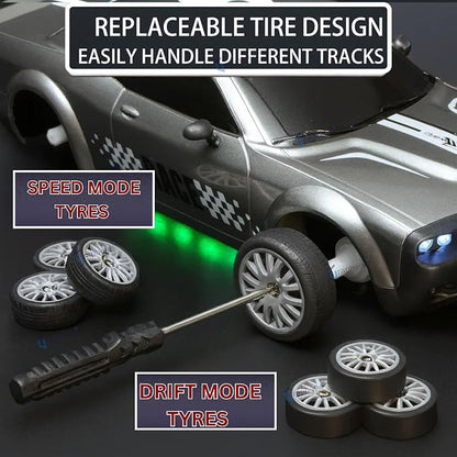 GRAPHENE 1:24 RC Drift Car – 4WD 20 km/h Remote Control Racing Car with LED Lights