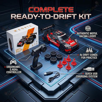 The Little Ones Blaze X 4x4 RC Drift Car – High-Speed 2.4GHz Remote Control Stunt Car with 360° Rotation