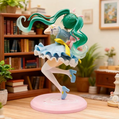 Hatsune Miku Bunny Maid Floating Dance Pose Figure – 20cm Anime Collectible PVC Statue