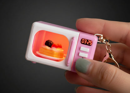 Mini Microwave Oven Keychain with Light & Sound – Limited Edition Cute Pocket Accessory