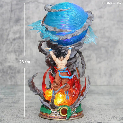 Offo Dragon Ball Z Son Goku Super Saiyan Energy Sphere Figure – Premium Anime Collectible for Dashboard & Desk