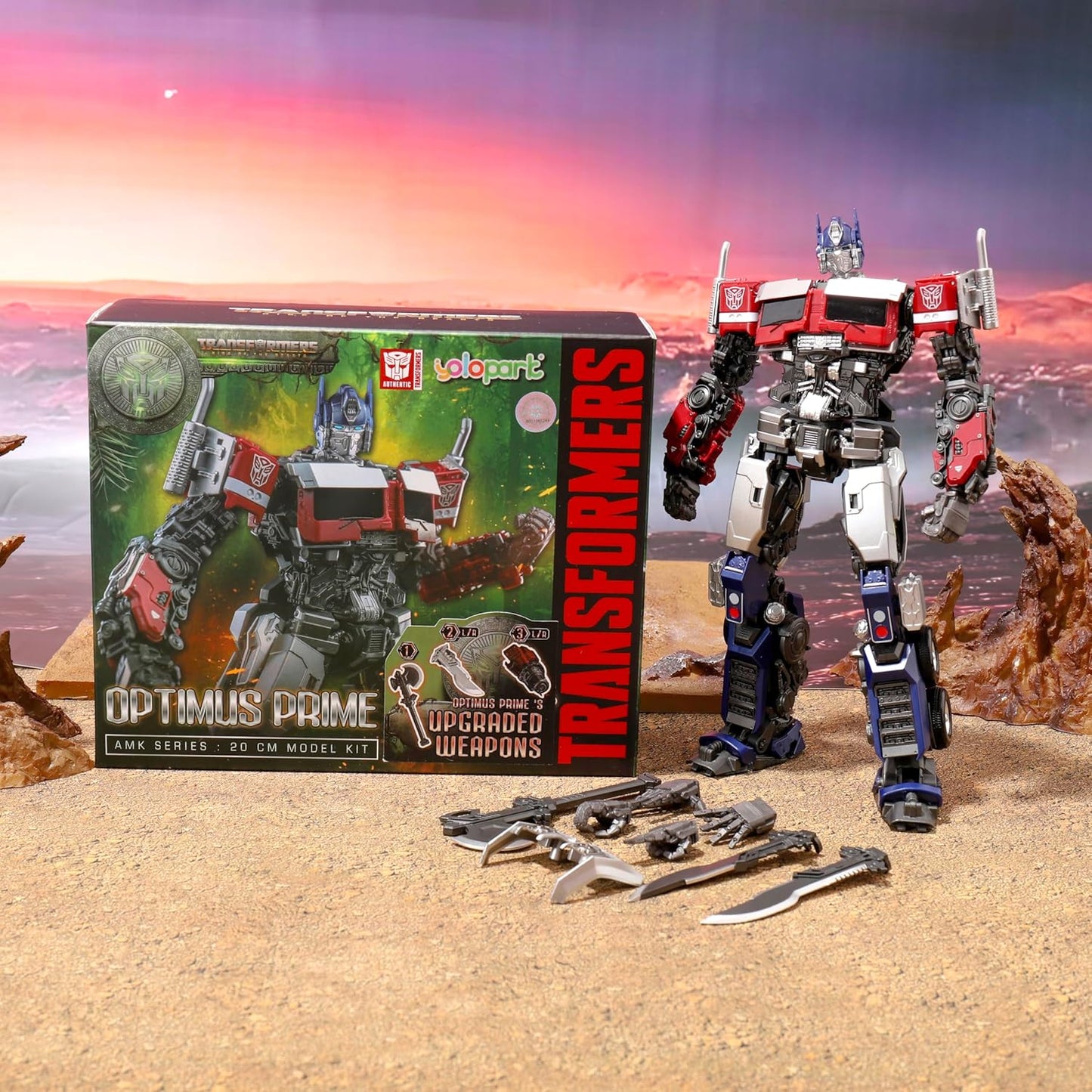 YOLOPARK Optimus Prime Action Figure – 20 cm Transformers: Rise of the Beasts Premium Collectible