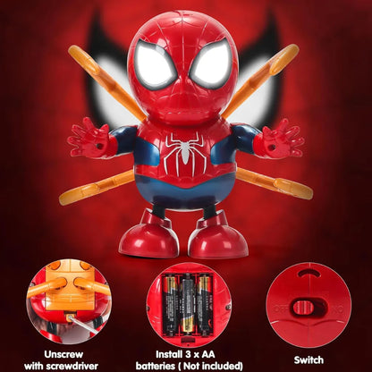 Dancing Spider-Man Action Figure Toy with Lights & Sounds – Interactive Superhero Toy for Kids | AnimeLegacy