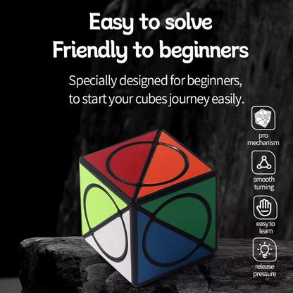 ZePuzzles Shattered Eye Cube – Jacob Keener 3×3 Shape Mod Puzzle Cube | Unique Collectible Magic Cube