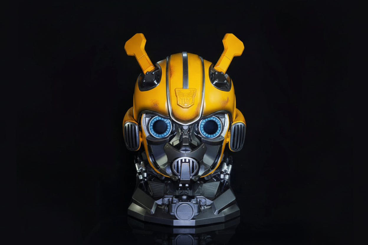 Transformers Bumblebee Transformable LED Helmet – Voice Control Wearable Cosplay Helmet (Limited Edition)