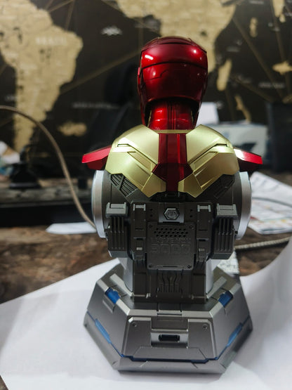 Iron Man MK3 Mecha Bust 65W Fast Charging Station – 4-Port Mobile Phone Charger | AnimeLegacy