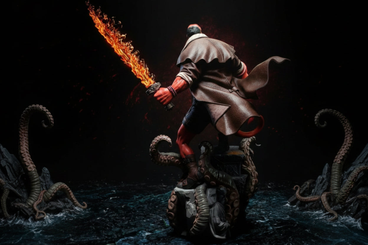 Hellboy Infernal Resin Statue 1/6 Scale – Premium 3D Printed Display Figure