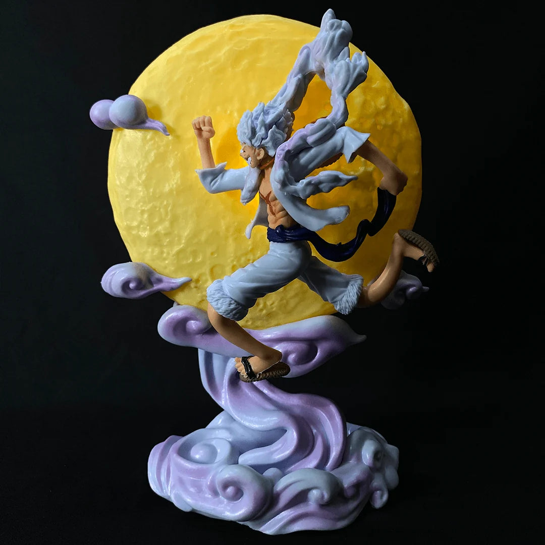 One Piece Monkey D. Luffy Gear 5 LED Action Figure Lamp – Limited Edition PVC Collectible with Replaceable Cell (26.5 cm)