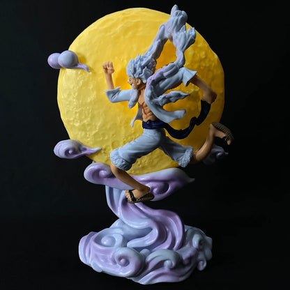One Piece Monkey D. Luffy Gear 5 LED Action Figure Lamp – Limited Edition PVC Collectible with Replaceable Cell (26.5 cm)