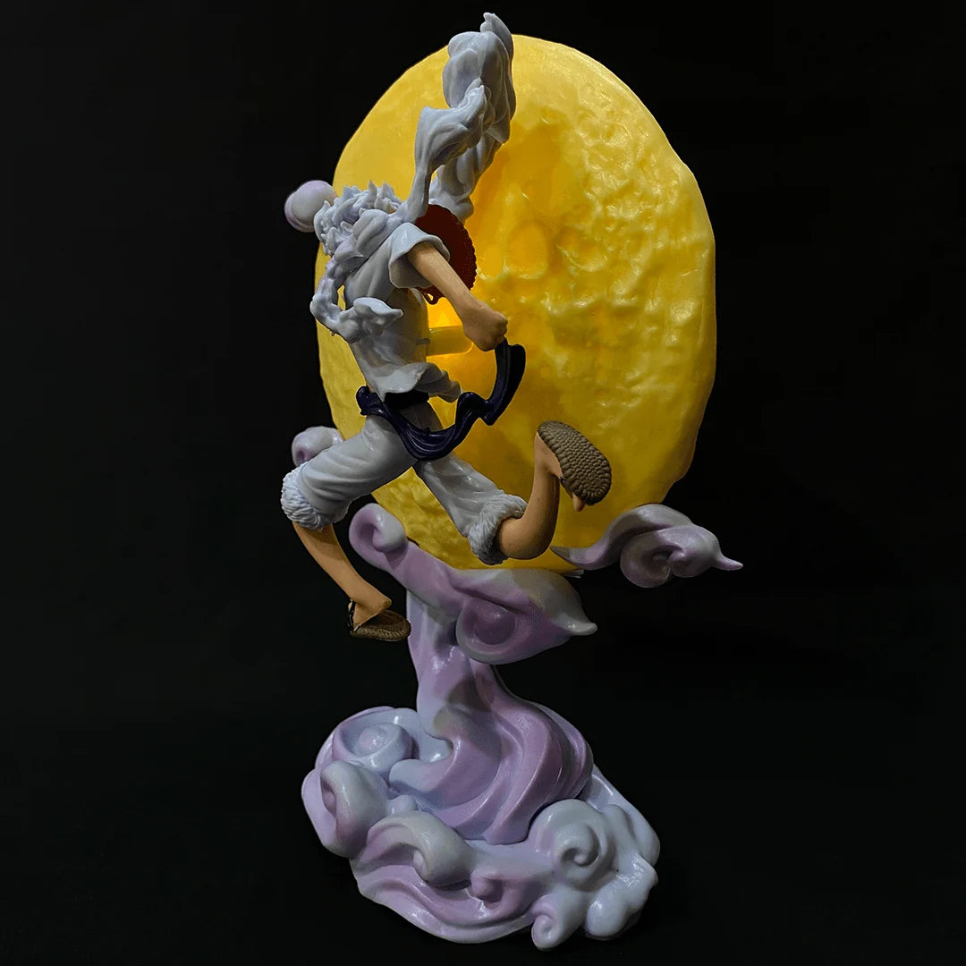 One Piece Monkey D. Luffy Gear 5 LED Action Figure Lamp – Limited Edition PVC Collectible with Replaceable Cell (26.5 cm)