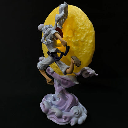 One Piece Monkey D. Luffy Gear 5 LED Action Figure Lamp – Limited Edition PVC Collectible with Replaceable Cell (26.5 cm)