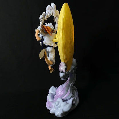 One Piece Monkey D. Luffy Gear 5 LED Action Figure Lamp – Limited Edition PVC Collectible with Replaceable Cell (26.5 cm)