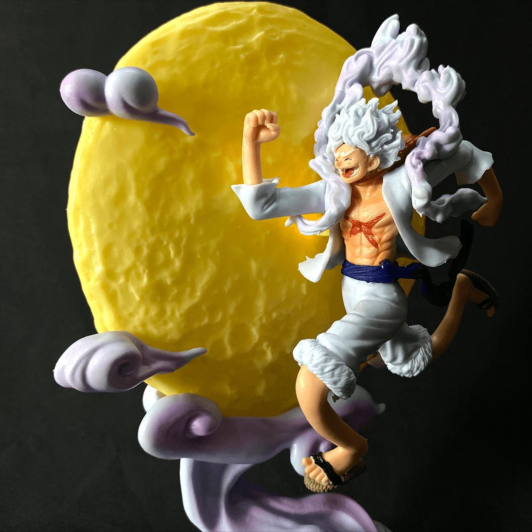 One Piece Monkey D. Luffy Gear 5 LED Action Figure Lamp – Limited Edition PVC Collectible with Replaceable Cell (26.5 cm)