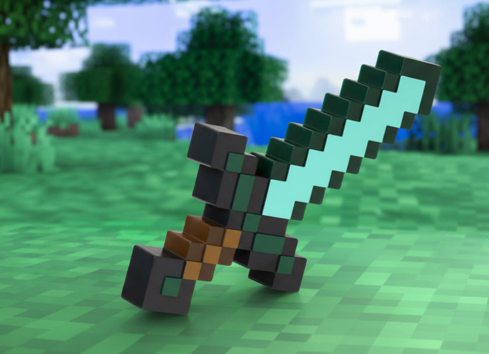 Minecraft Diamond Sword USB LED Night Light – 14 Inch Limited Edition