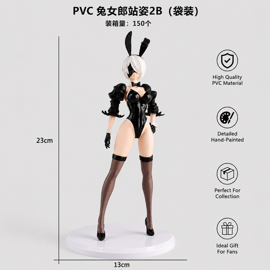 YoRHa Bunny Girl Standing Figure – Premium Anime Collectible Statue