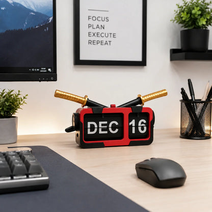 Deadpool Inspired Flip Calendar – Perpetual Desktop Calendar for Office, Gaming Desk & Study Table