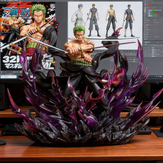 Roronoa Zoro Premium PVC Figure 29cm – One Piece Anime Collectible Display Statue