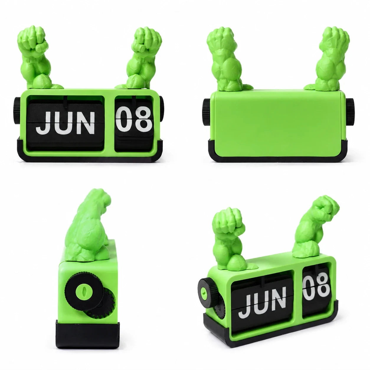 Hulk Inspired Flip Calendar – Perpetual Desktop Calendar with Superhero Theme for Office & Study Table