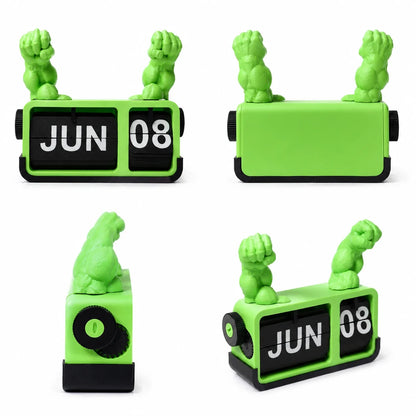 Hulk Inspired Flip Calendar – Perpetual Desktop Calendar with Superhero Theme for Office & Study Table