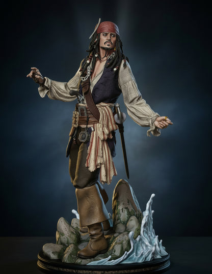 Pirates of the Caribbean Jack Sparrow Resin Statue – 1/6 Scale Premium Collector Figure