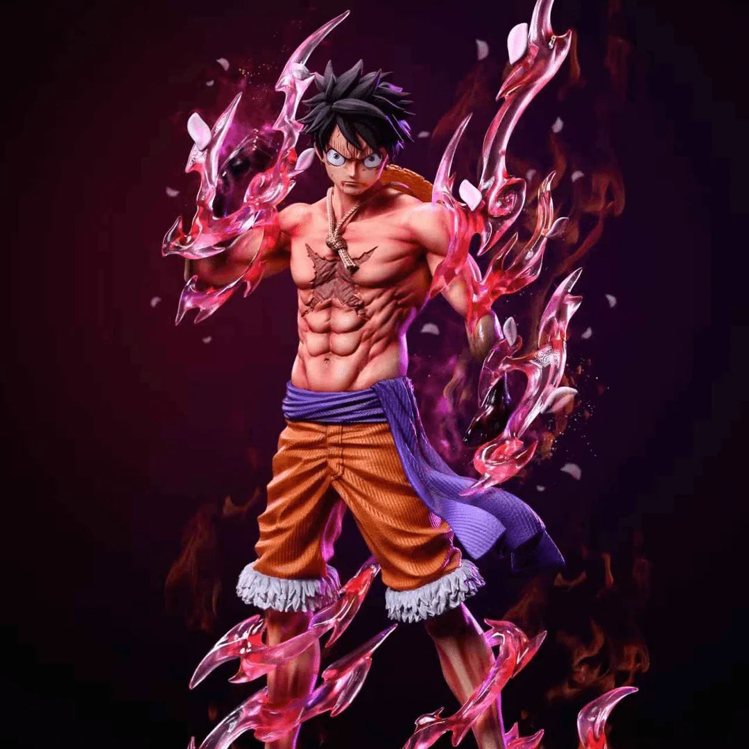 One Piece Monkey D. Luffy Gear 2 Action Figure – 22cm Premium PVC Collectible Statue | Anime Display Figure for Desk, Shelf & Home Decor