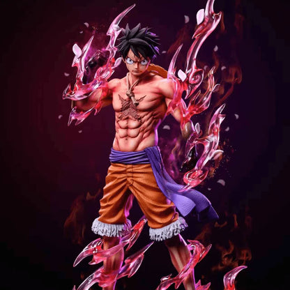 One Piece Monkey D. Luffy Gear 2 Action Figure – 22cm Premium PVC Collectible Statue | Anime Display Figure for Desk, Shelf & Home Decor