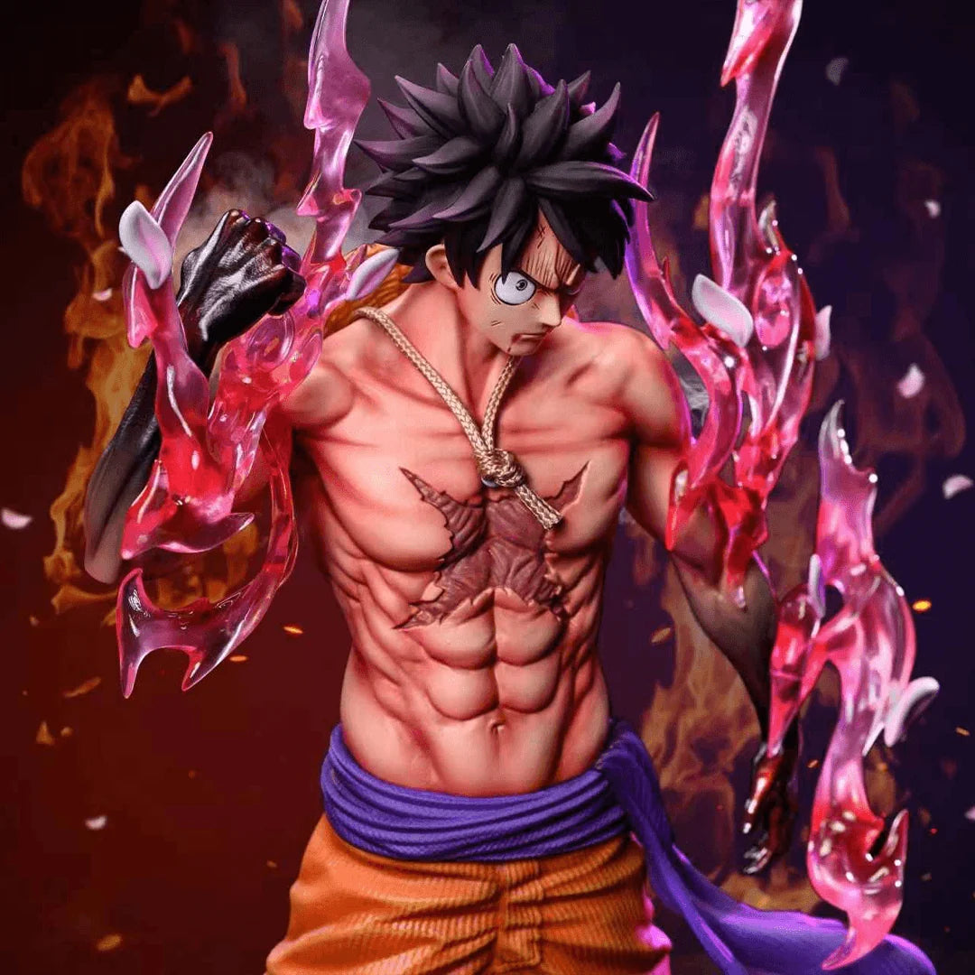 One Piece Monkey D. Luffy Gear 2 Action Figure – 22cm Premium PVC Collectible Statue | Anime Display Figure for Desk, Shelf & Home Decor