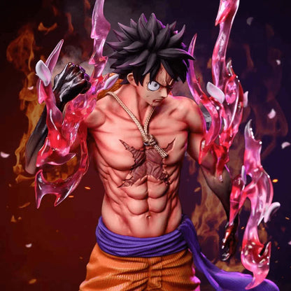 One Piece Monkey D. Luffy Gear 2 Action Figure – 22cm Premium PVC Collectible Statue | Anime Display Figure for Desk, Shelf & Home Decor